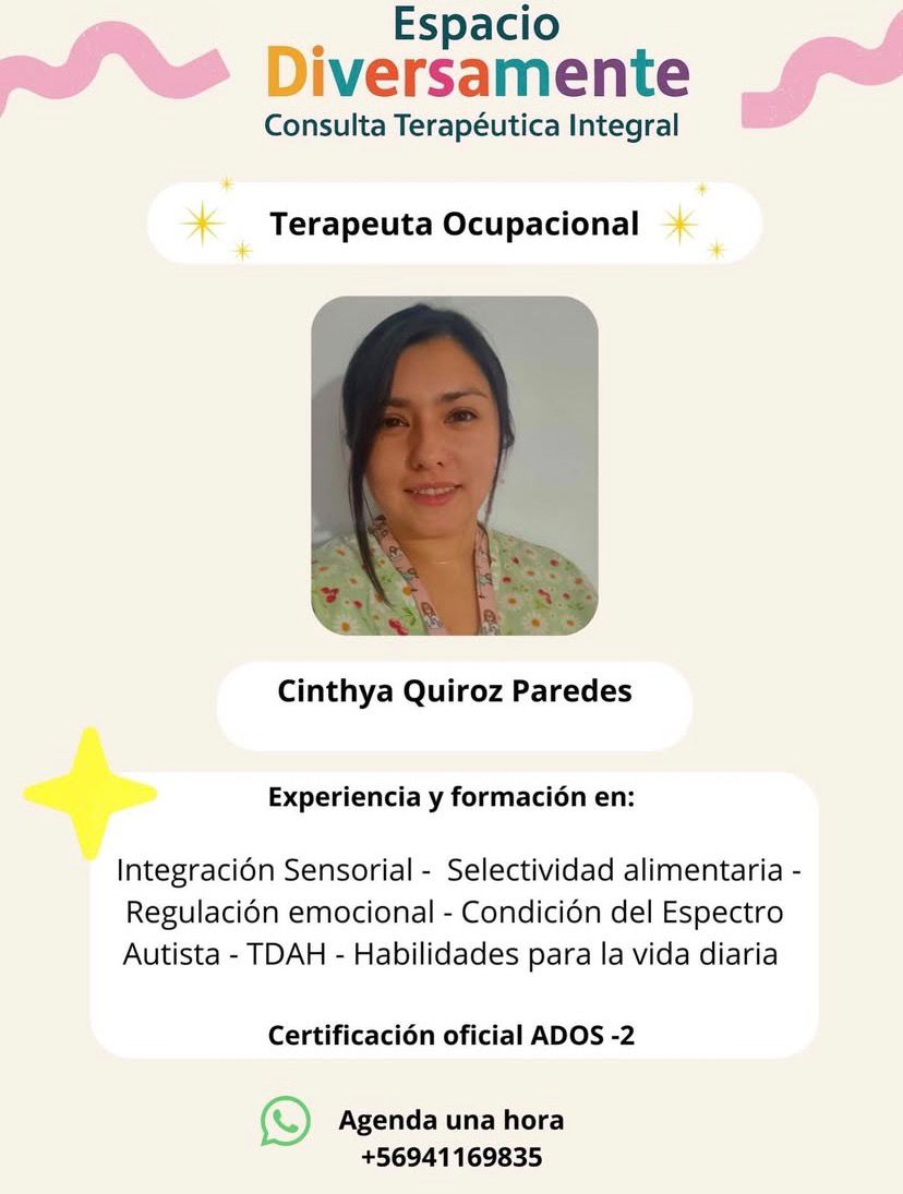 Cinthya Quiroz Paredes Terapeuta Ocupacional