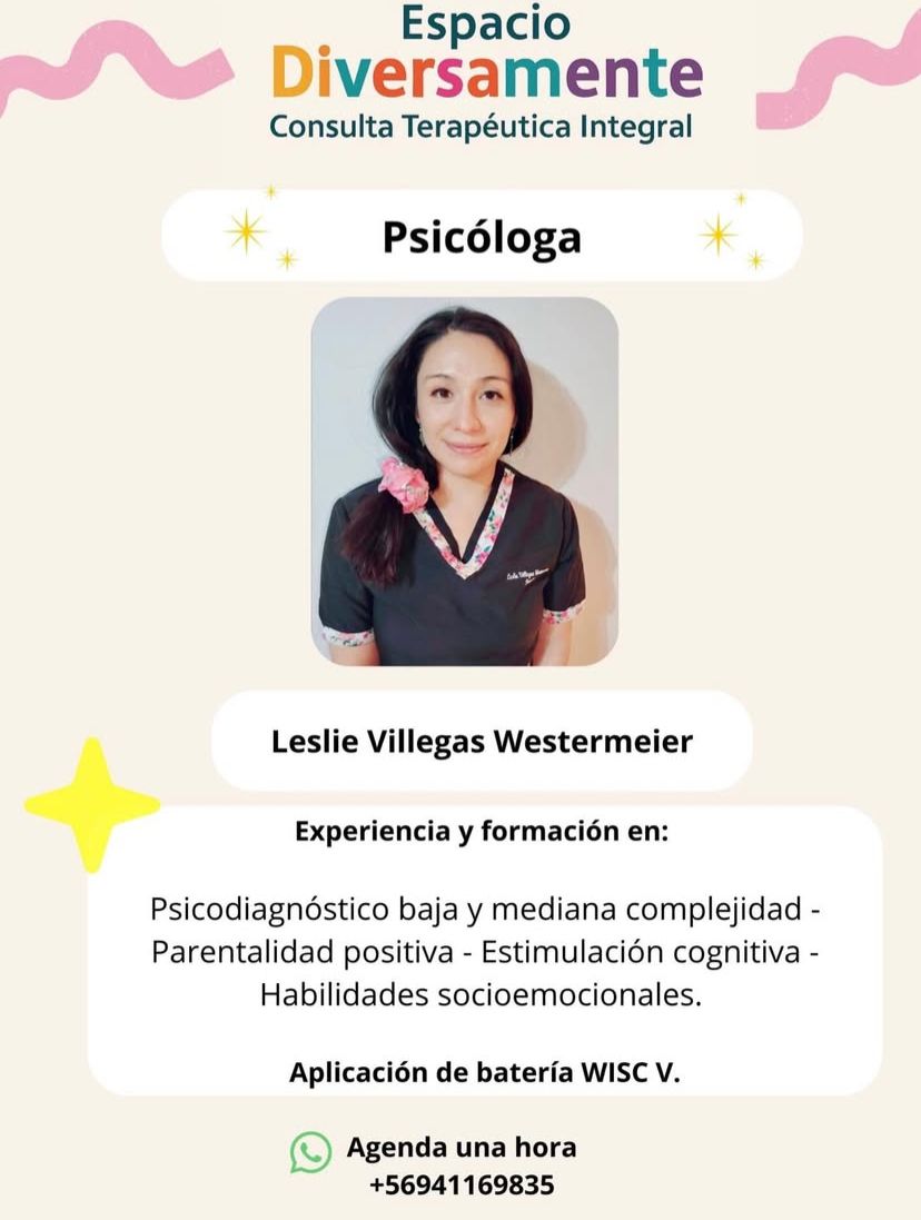 Leslie Villegas Westermeier Psicóloga